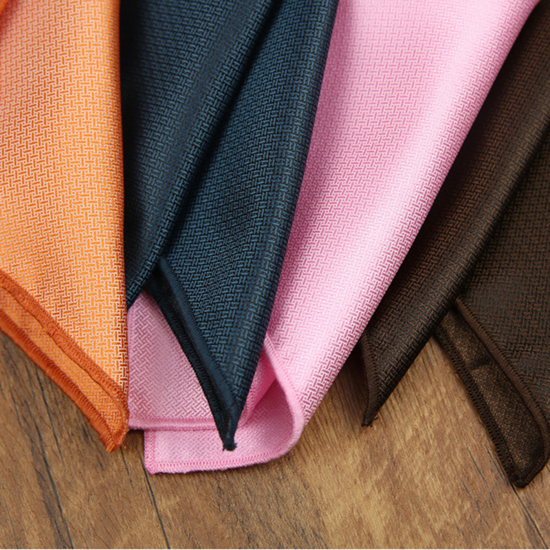 24cm Classic Solid Color White - مراجعة Pocket Square Set وسعره