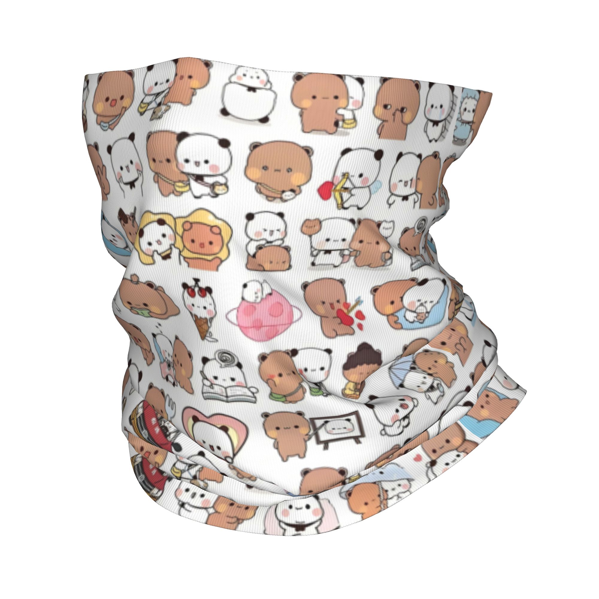 Custom Bear Cartoon Peach And  - مراجعة Neck Warmer Tube وسعره