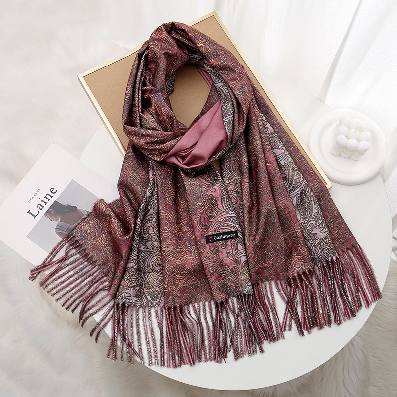 Luxury Paisley Pashmina Shawl  - مراجعة Woven Scarf Blanket وسعره