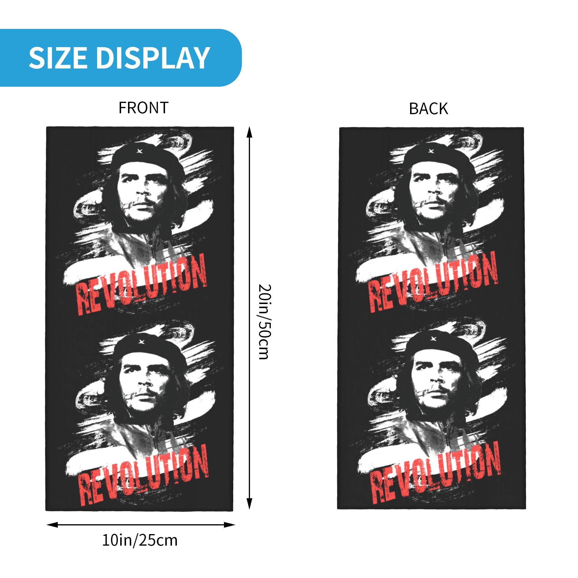 Custom Che Guevara Revolution  - مراجعة Neck Warmer Tube وسعره