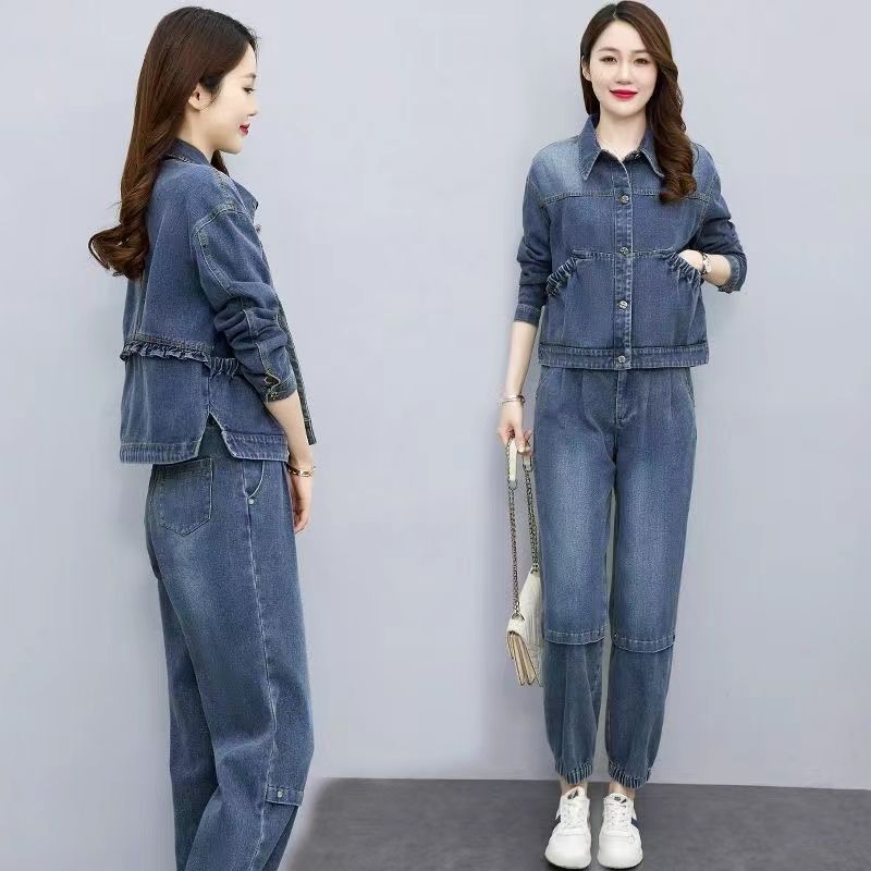 Women Denim Suits 2024 New Spr - مراجعة Pocket Square Set وسعره