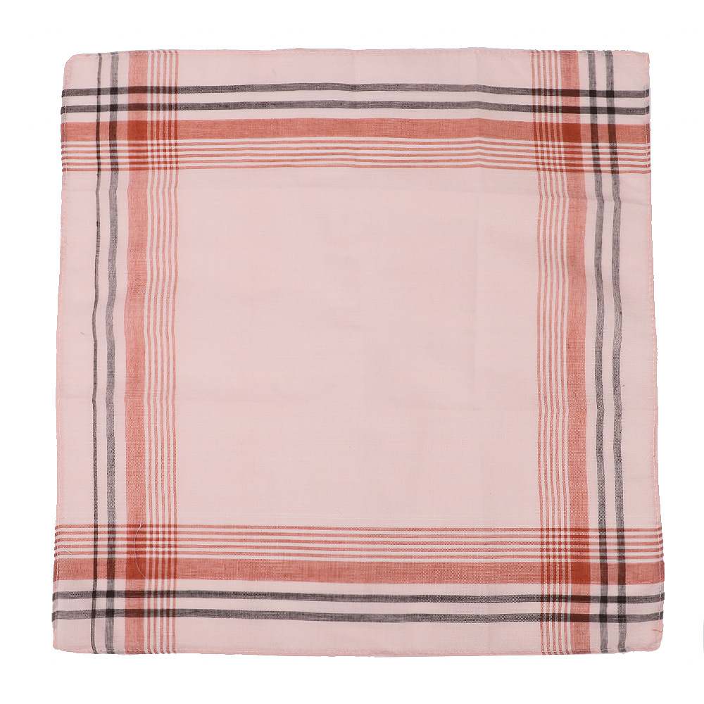 6pcs Men's Mixed Color Plaid S - مراجعة Handkerchief Cotton Men وسعره
