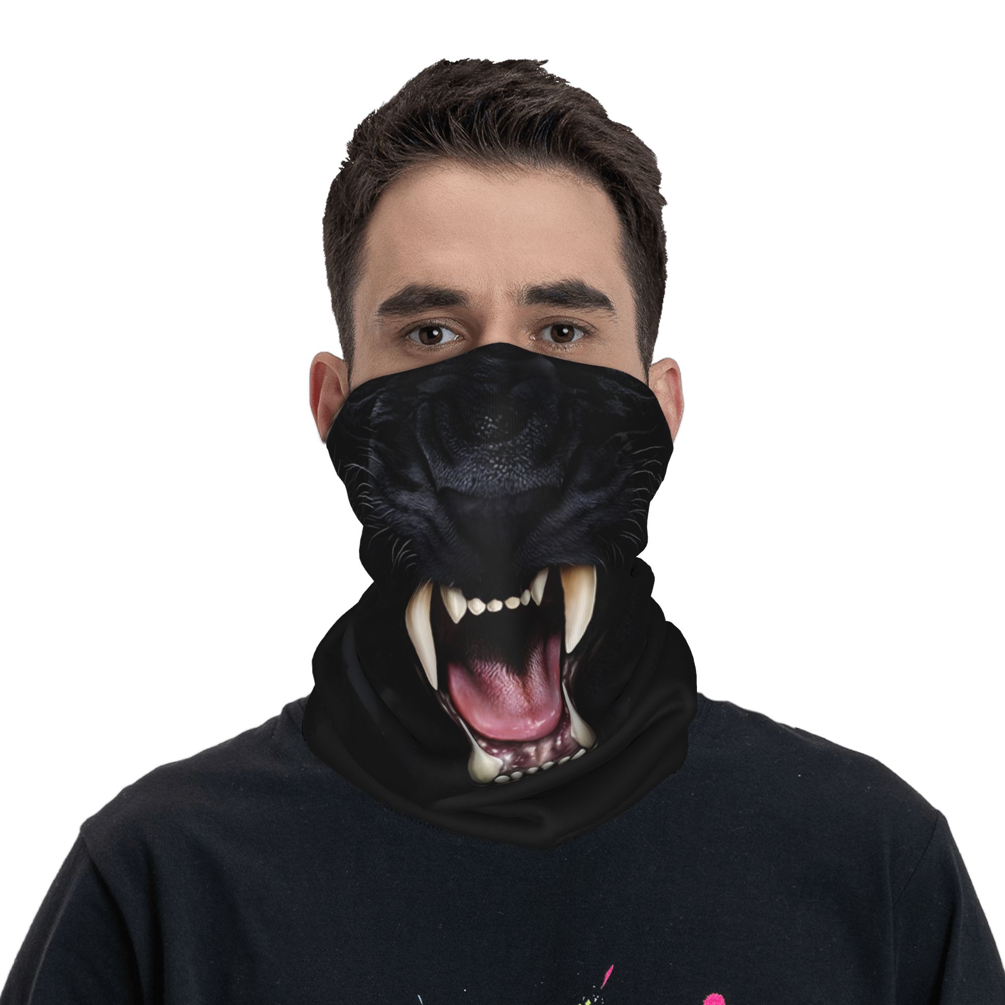Custom Black Panther Animal He - مراجعة Neck Warmer Tube وسعره