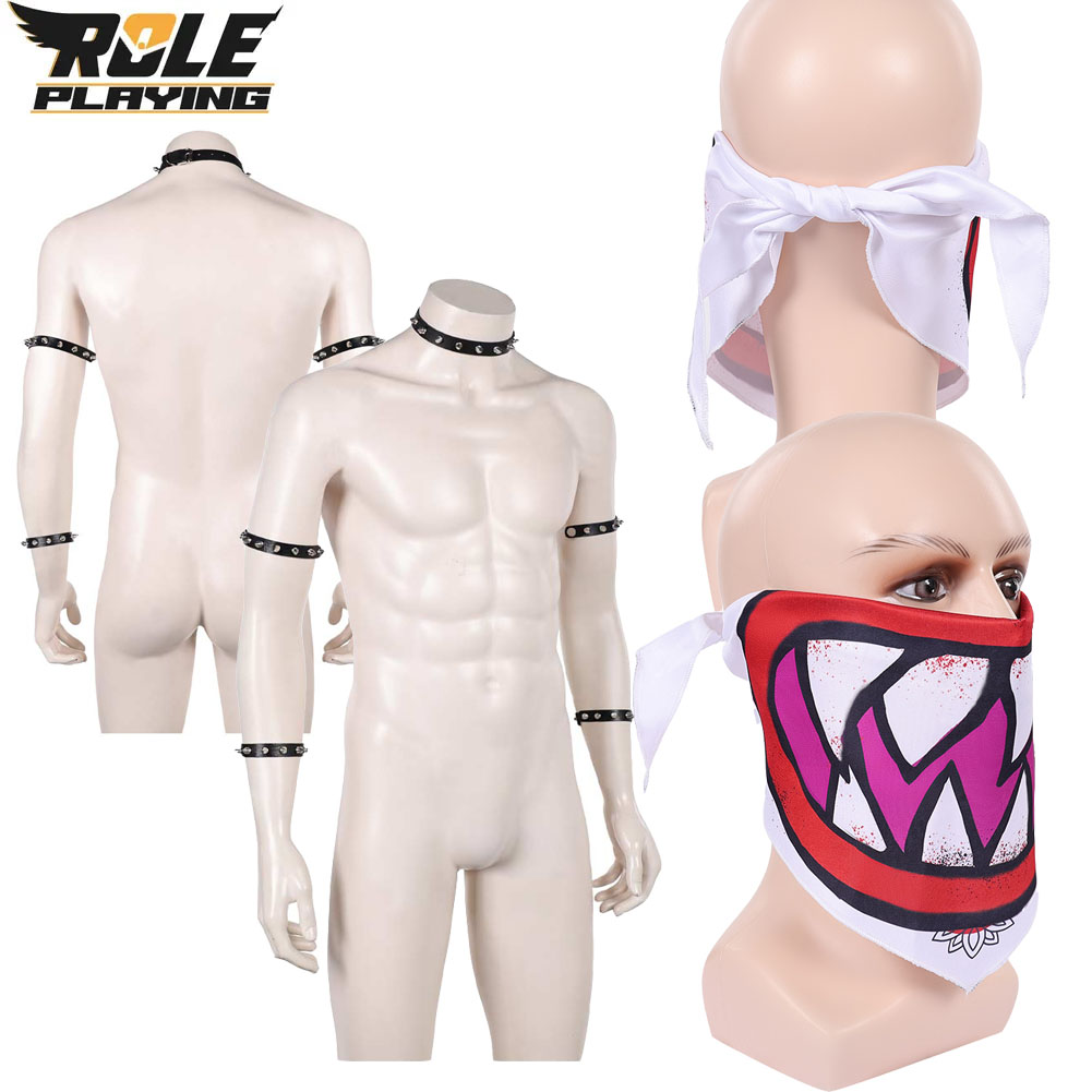 Bowser Jr Cosplay Scarf Mask B - مراجعة Ascot Neck Scarf وسعره
