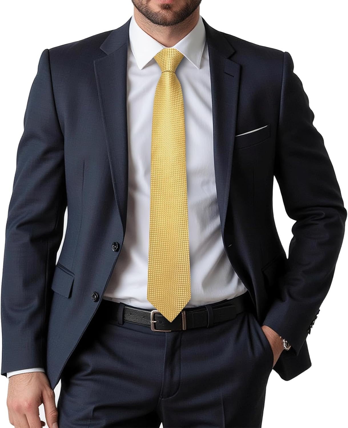 Floral Silk Tie Set with Pocke - مراجعة Pocket Square Set وسعره