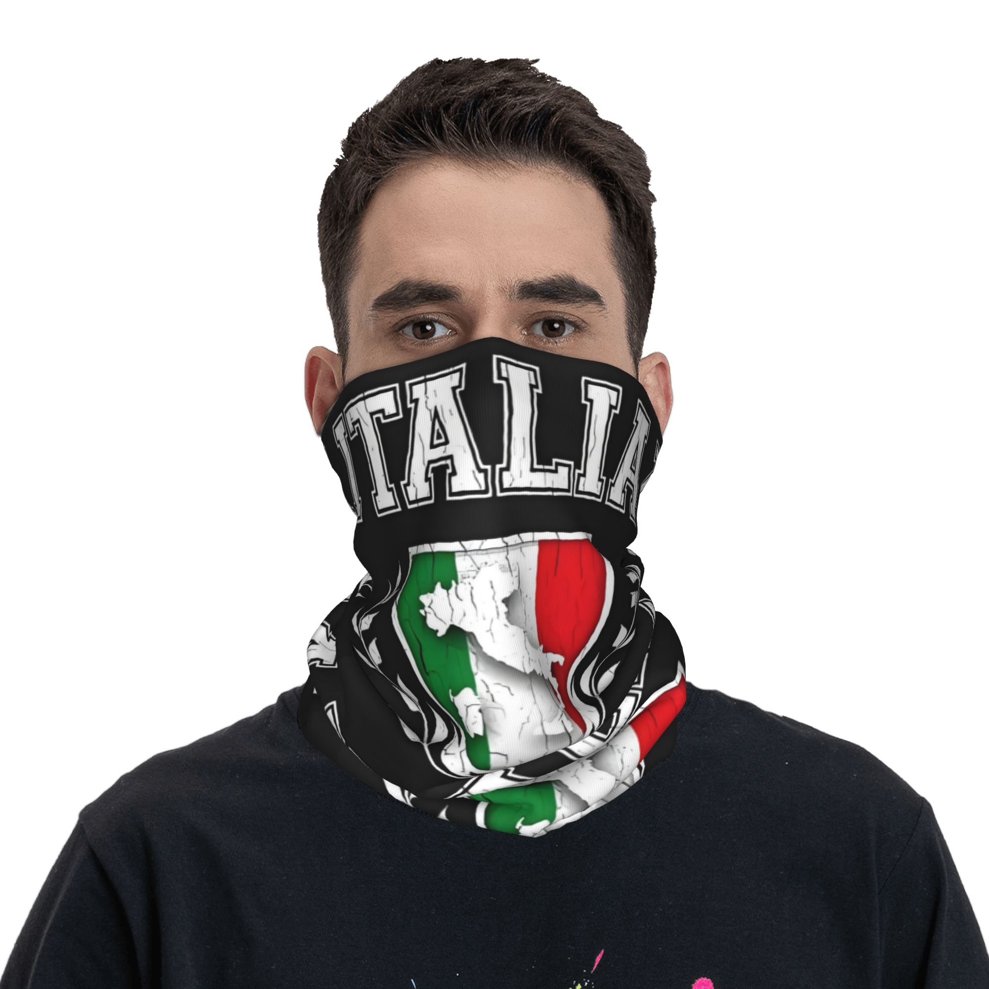 Custom Italy Flag Bandana Neck - مراجعة Neck Warmer Tube وسعره