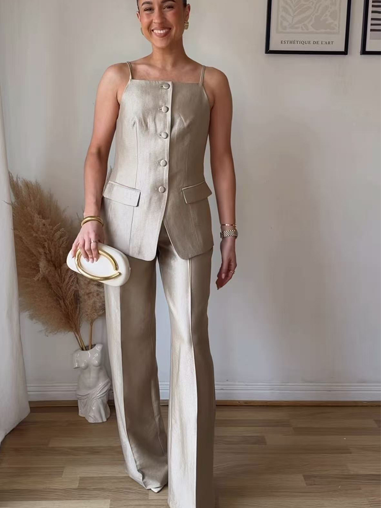 Elegant Commute Pants Set For  - مراجعة Pocket Square Set وسعره
