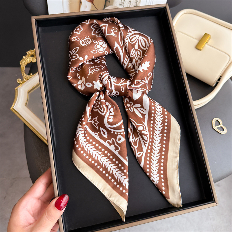 1Pc cashew print fashion silk  - مراجعة Scarf Silk Square وسعره