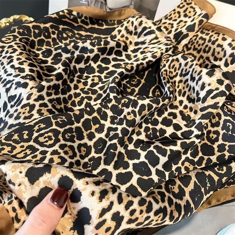 1pc Luxury Brand Leopard Print - مراجعة Bandana Cotton وسعره