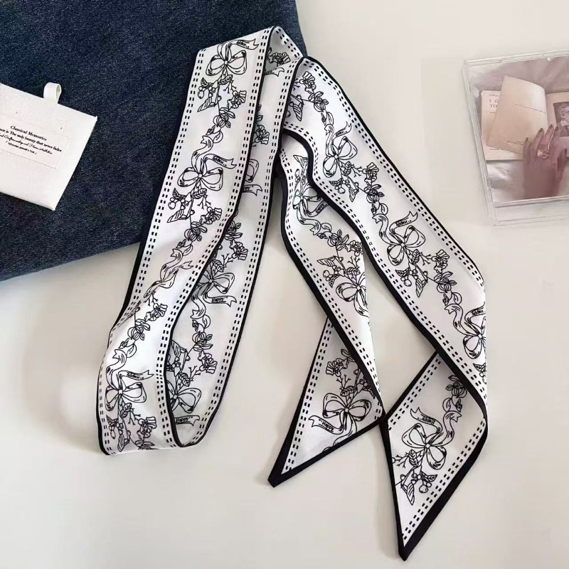 Black White Double Sided Paisl - مراجعة Ascot Neck Scarf وسعره