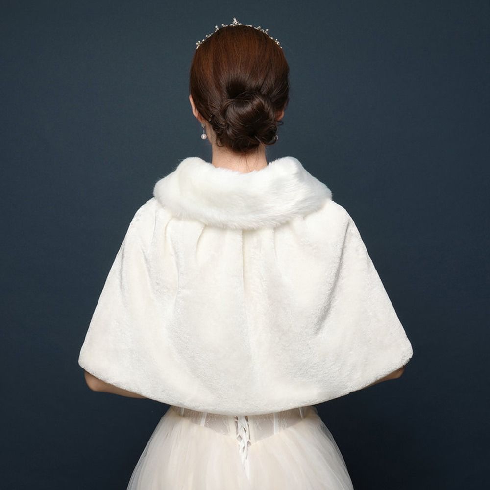 White Womens Winter Thicken Pl - مراجعة Stole Wedding Shawl وسعره