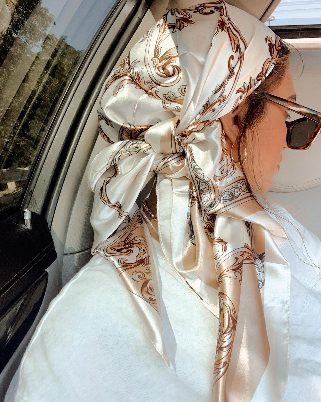 Satin Square Scarf Women Musli - مراجعة Face Scarf Mask وسعره