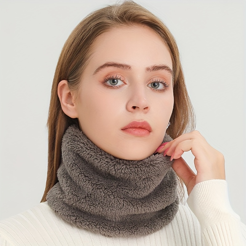 Windproof Plush Infinity Scarf - مراجعة Infinity Scarf Knit وسعره