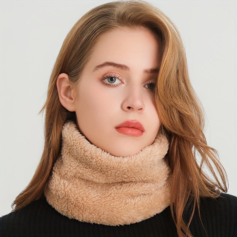 Windproof Plush Infinity Scarf - مراجعة Infinity Scarf Knit وسعره