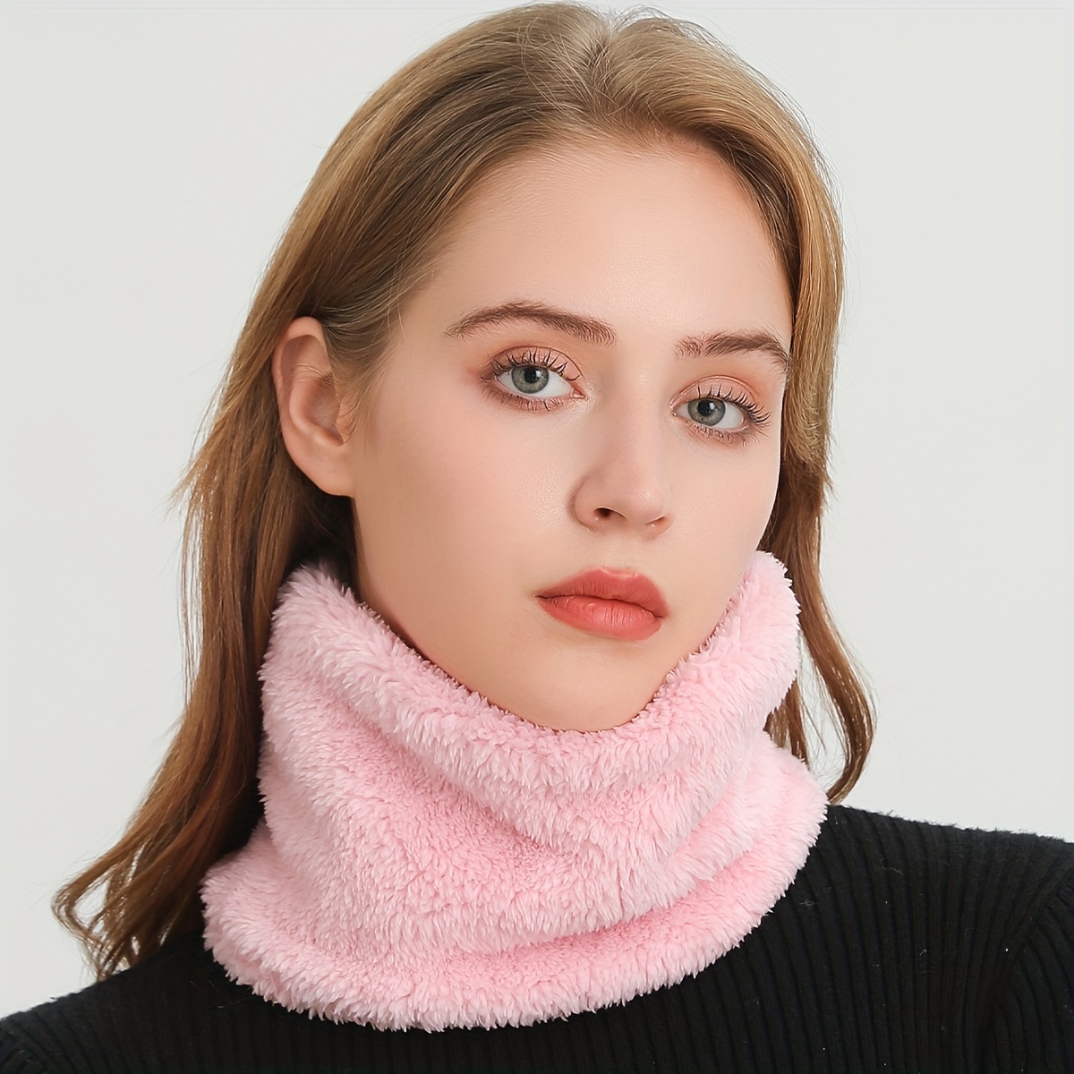 Windproof Plush Infinity Scarf - مراجعة Infinity Scarf Knit وسعره