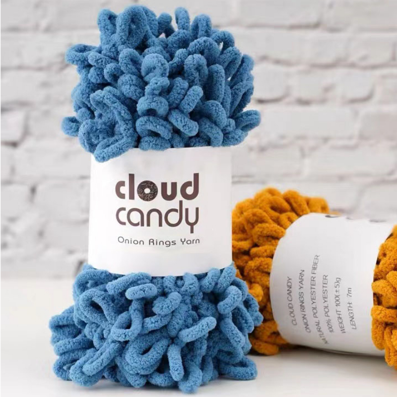 100g/Roll Finger Loop Yarn Thr - مراجعة Woven Scarf Blanket وسعره