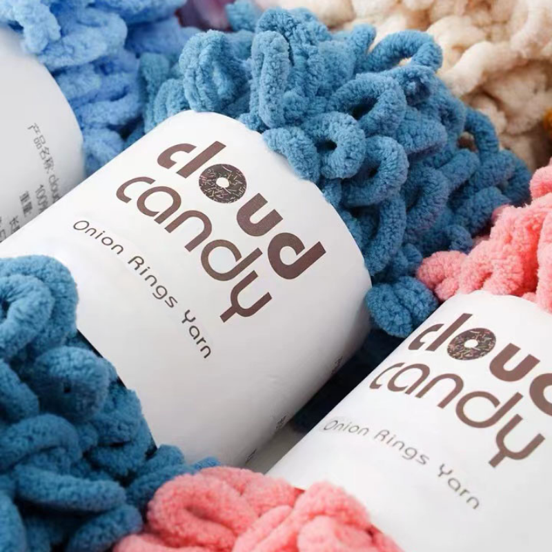 100g/Roll Finger Loop Yarn Thr - مراجعة Woven Scarf Blanket وسعره