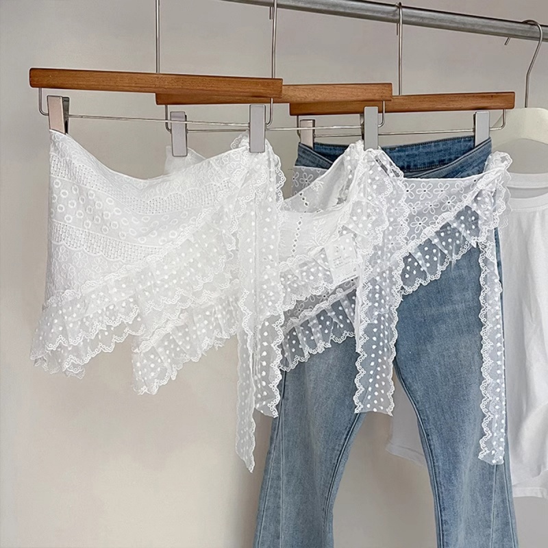 Retro  Lace Triangle Headscarf - مراجعة Bandana Cotton وسعره