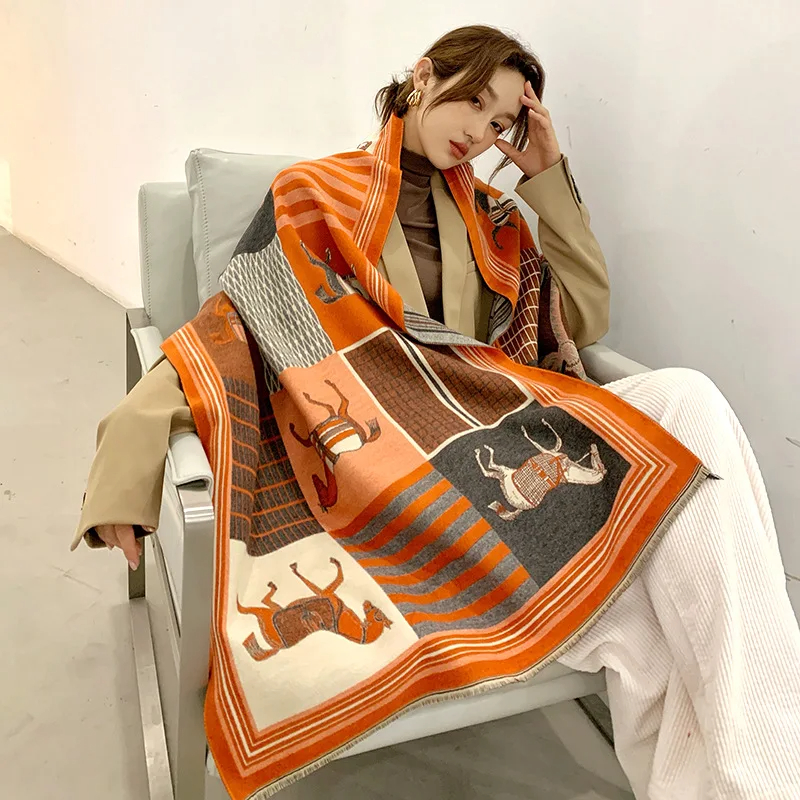 2024 New Luxury Winter Cashmer - مراجعة Woven Scarf Blanket وسعره