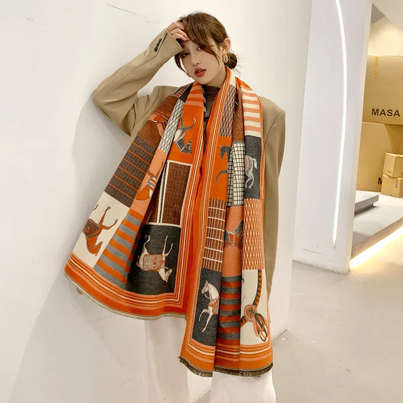 2024 New Luxury Winter Cashmer - مراجعة Woven Scarf Blanket وسعره