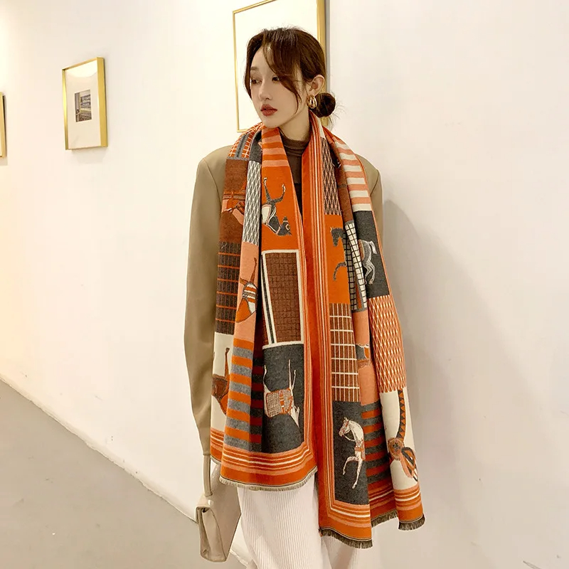 2024 New Luxury Winter Cashmer - مراجعة Woven Scarf Blanket وسعره