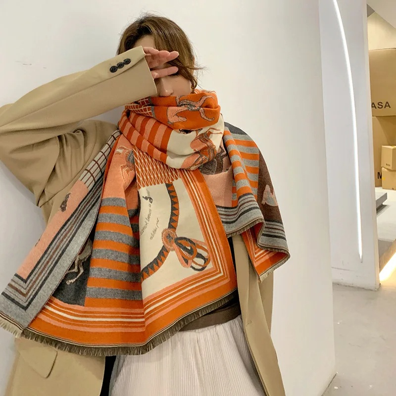 2024 New Luxury Winter Cashmer - مراجعة Woven Scarf Blanket وسعره