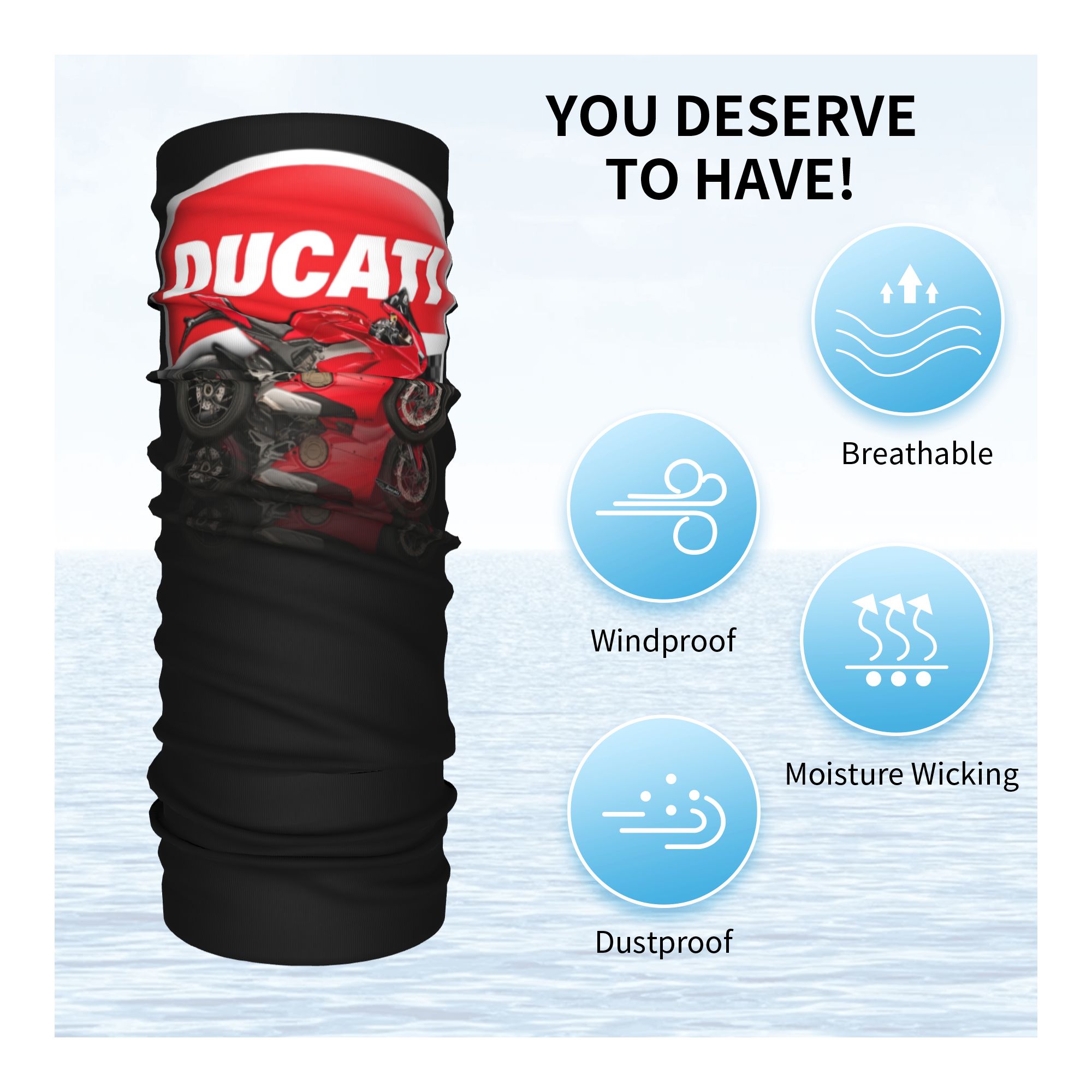 Custom Speed Ducatis Racing Ba - مراجعة Neck Warmer Tube وسعره