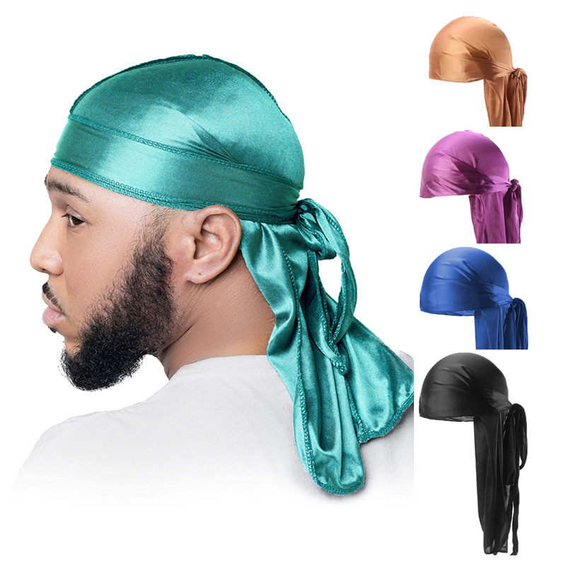 5Pcs New silk Durag Bandana Tu - مراجعة Bandana Doo Rag وسعره