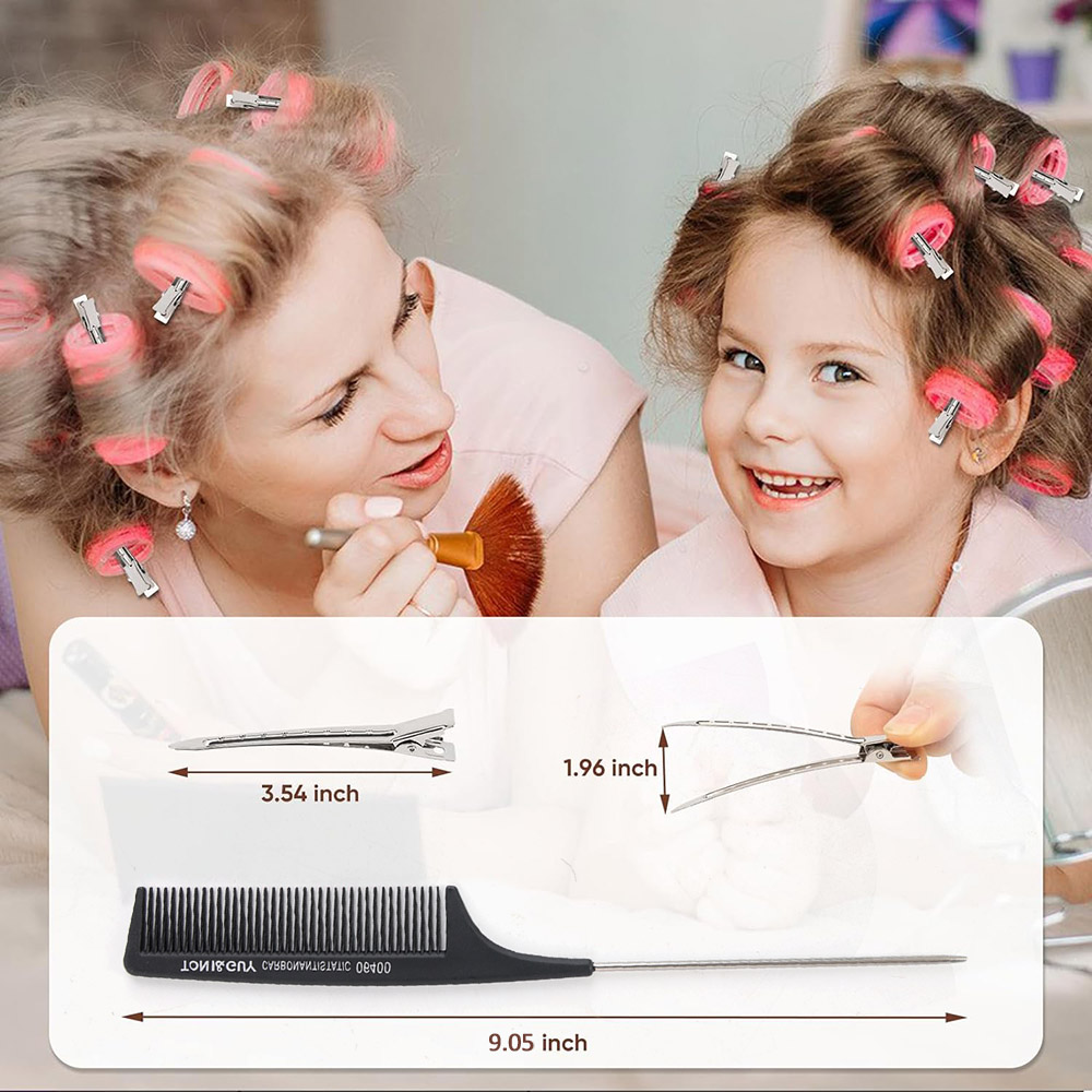 24pcs Silver Hair Clips For St - مراجعة Tie Clip Silver وسعره
