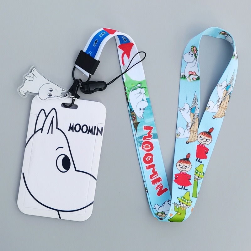 Moomin Cartoon Hard Card Holde - مراجعة Lanyard Badge Holder وسعره