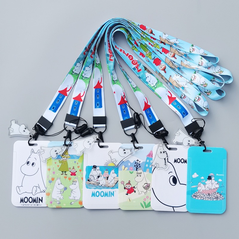 Moomin Cartoon Hard Card Holde - مراجعة Lanyard Badge Holder وسعره