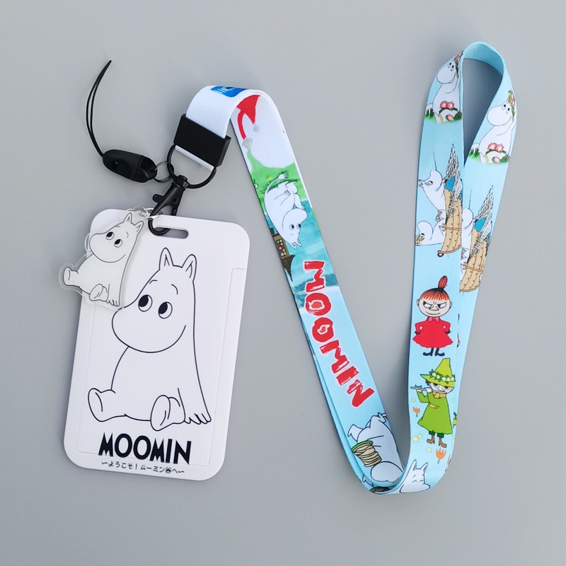 Moomin Cartoon Hard Card Holde - مراجعة Lanyard Badge Holder وسعره