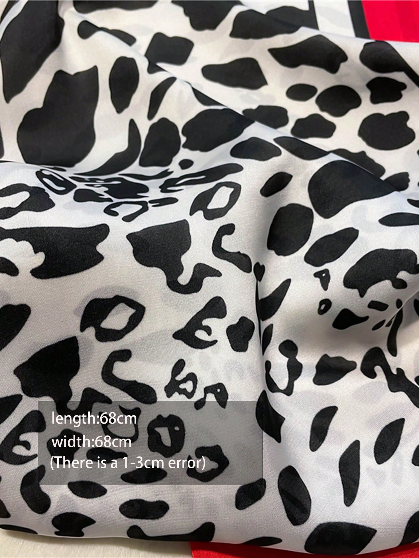 1pc Faux Silk Retro Leopard Pr - مراجعة Bandana Cotton وسعره