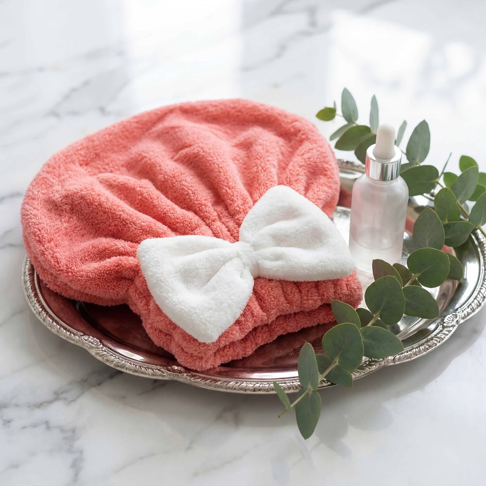 Microfiber Hair Drying Cap, Qu - مراجعة Head Wrap Turban وسعره
