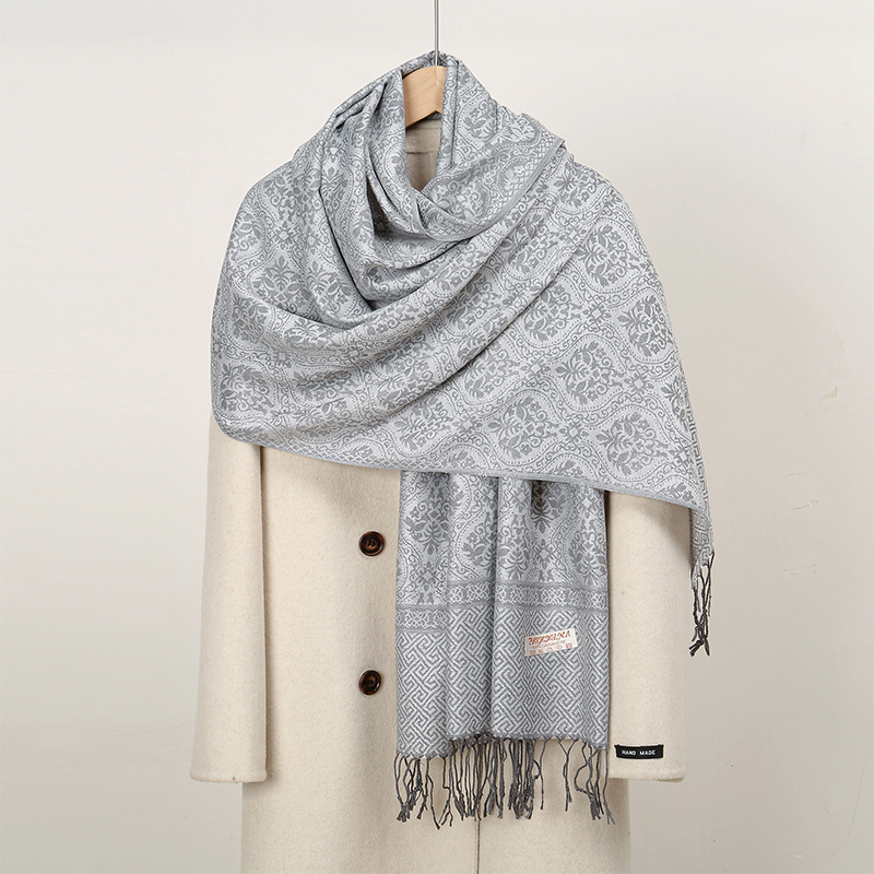 2024 Luxury Thick Cashmere Sca - مراجعة Woven Scarf Blanket وسعره