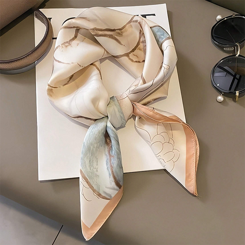 2024 Design Fashion Print Sati - مراجعة Silk Neck Scarf وسعره