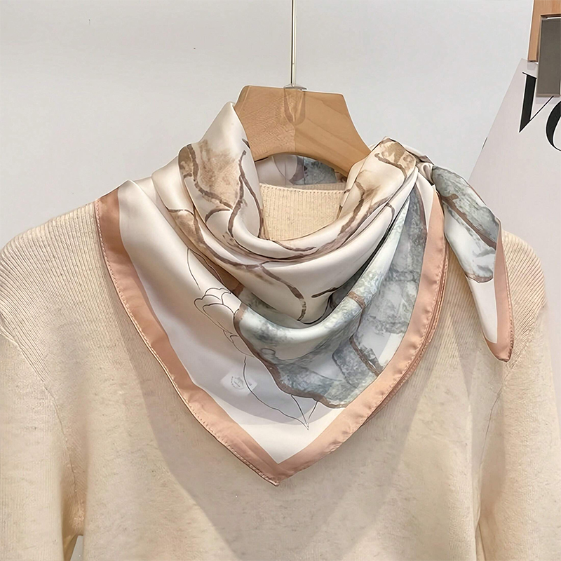 2024 Design Fashion Print Sati - مراجعة Silk Neck Scarf وسعره