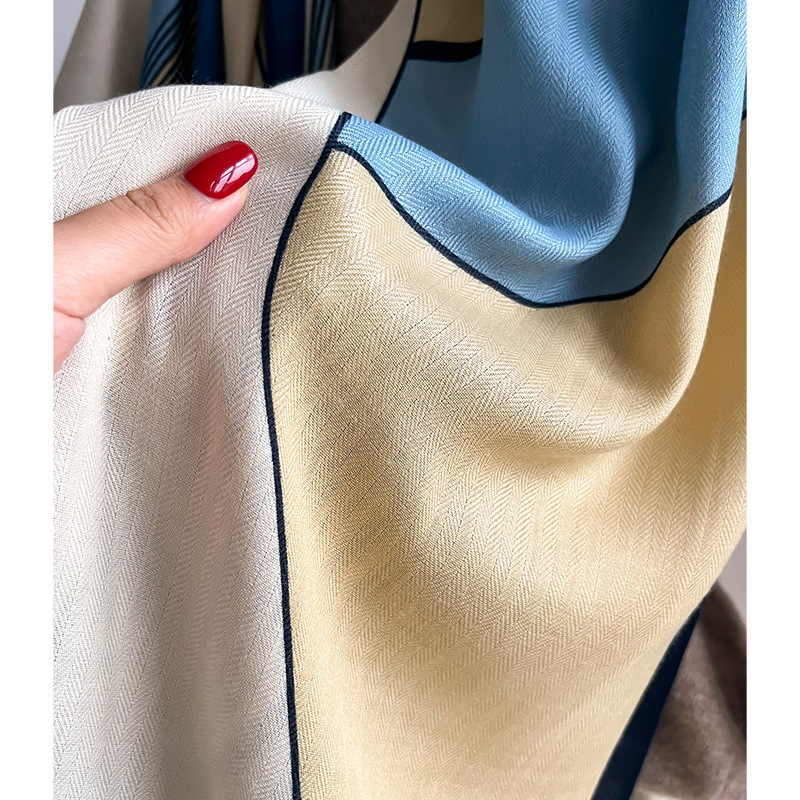 Luxury Brand Scarf  Wool Cotto - مراجعة Pashmina Wrap Large وسعره