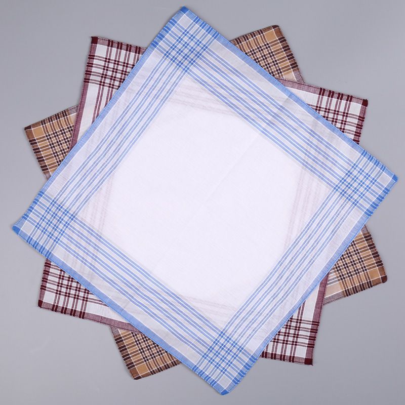 12Pcs Men's Pure Cotton Handke - مراجعة Handkerchief Cotton Men وسعره