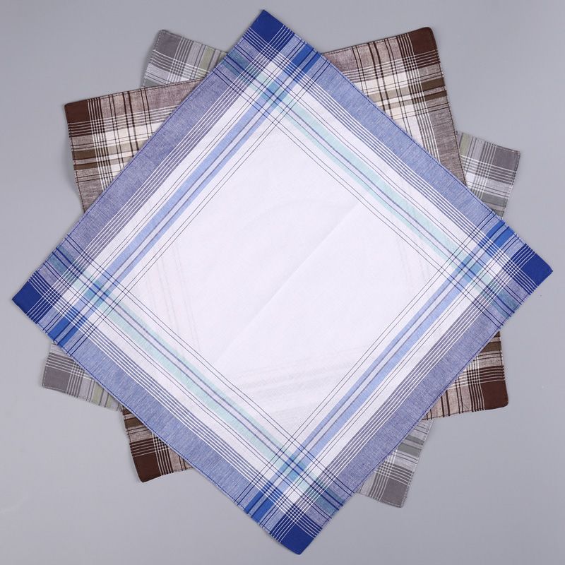 12Pcs Men's Pure Cotton Handke - مراجعة Handkerchief Cotton Men وسعره