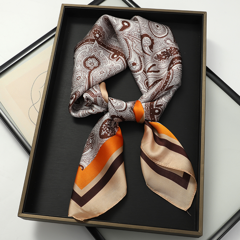 Luxury Spring Silk Scarf Women - مراجعة Silk Tie Striped وسعره