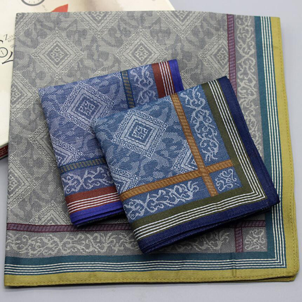 3pcs Mens Plaid Wedding Handke - مراجعة Handkerchief Cotton Men وسعره