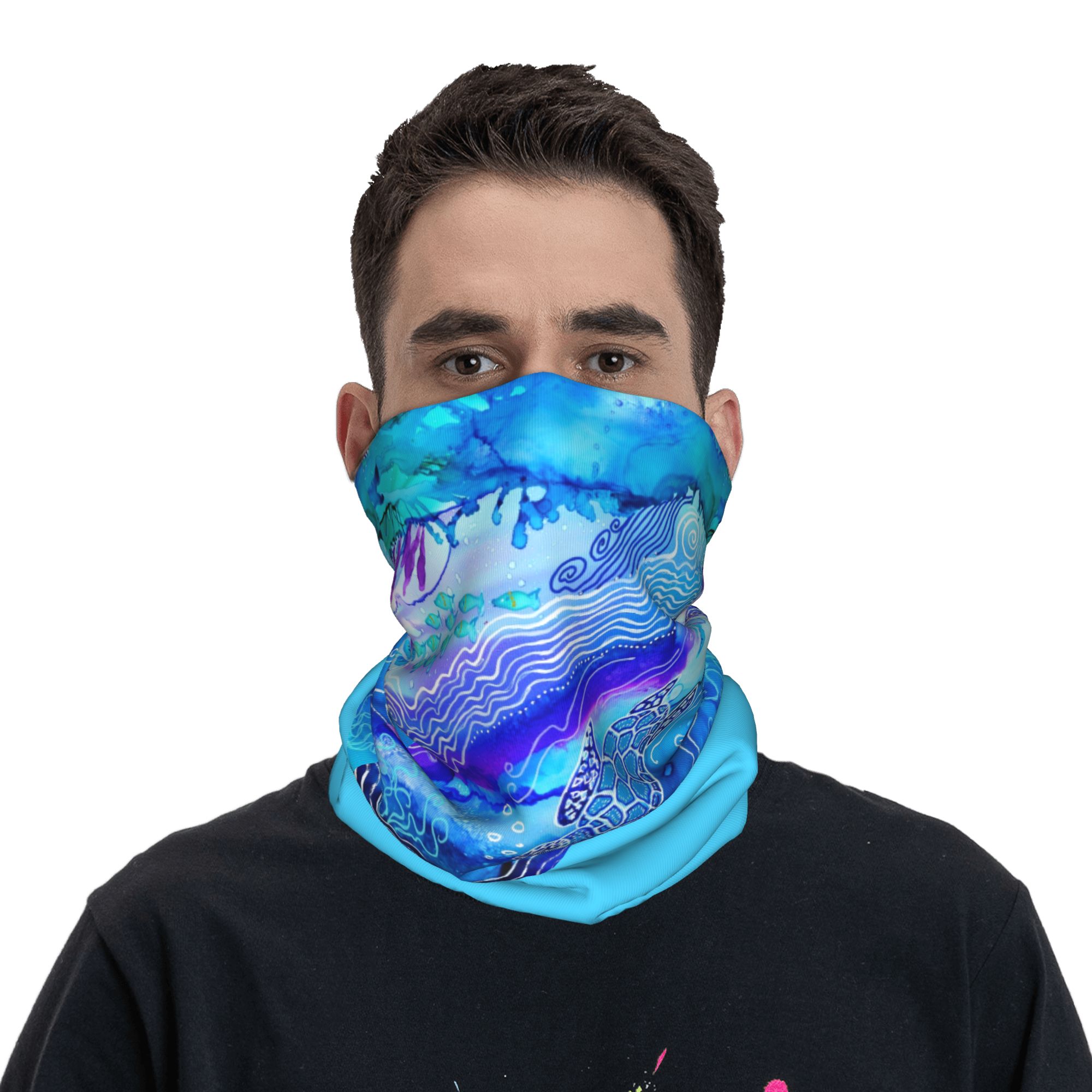 Custom Ocean Turtle Dive Winte - مراجعة Neck Warmer Tube وسعره