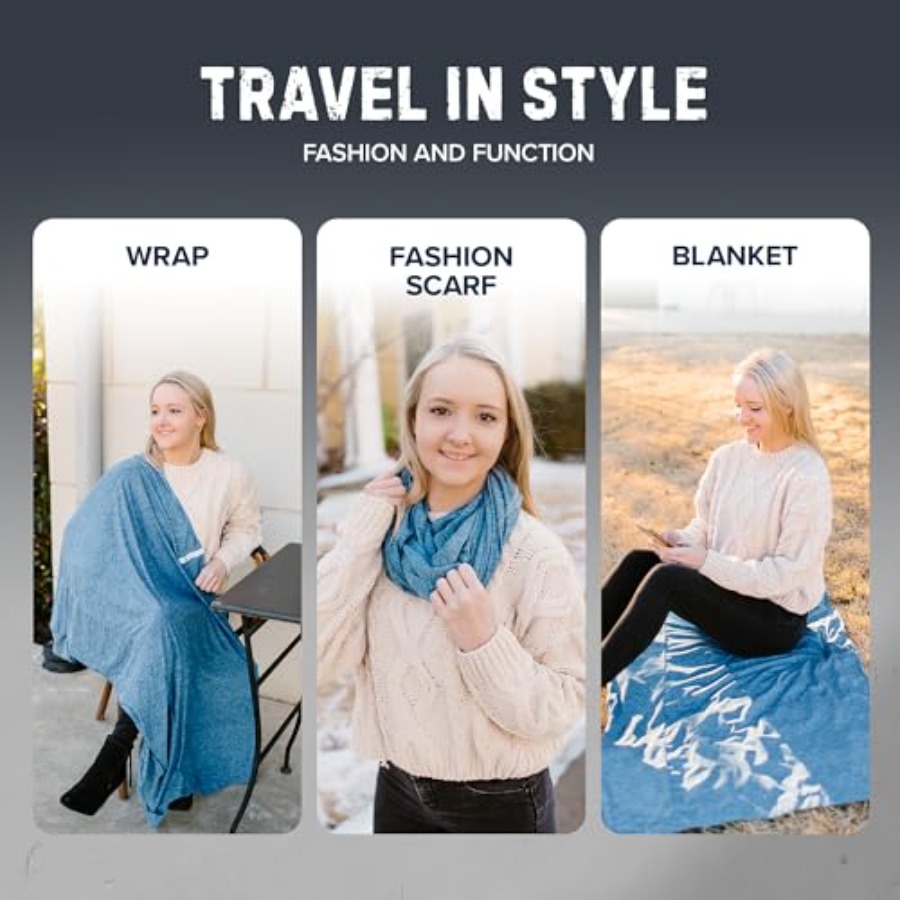 Infinity Travel Scarf Loop wit - مراجعة Infinity Scarf Knit وسعره