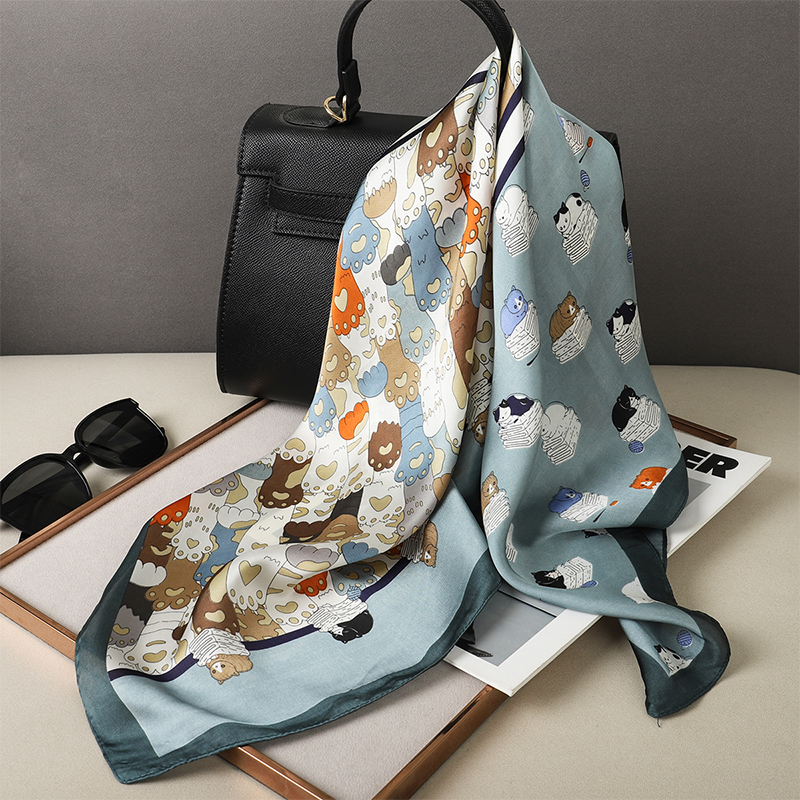 Luxury Silk Shawl Fat Cat Squa - مراجعة Face Scarf Mask وسعره