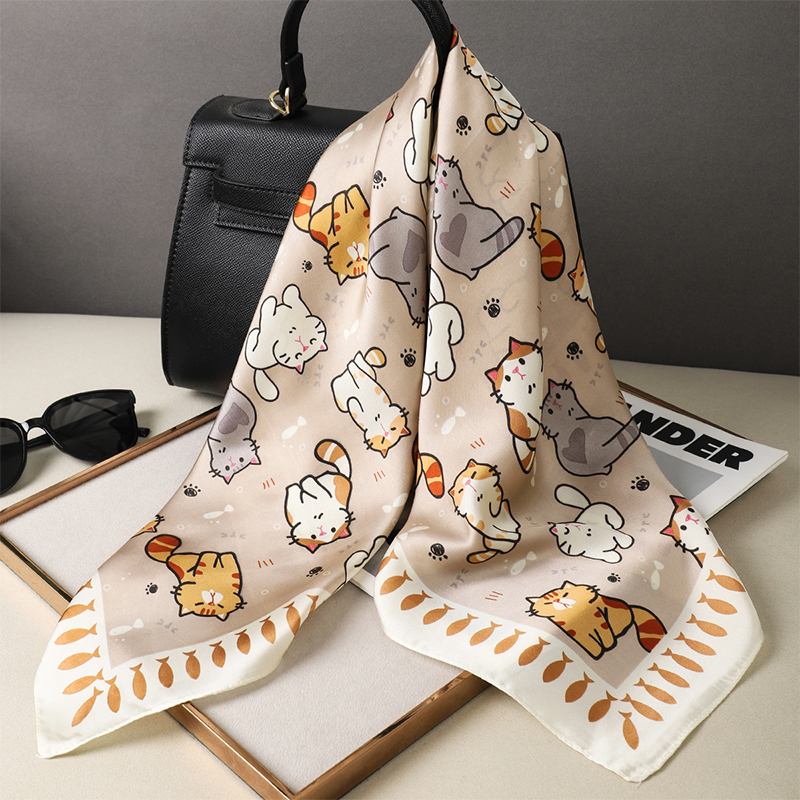 Luxury Silk Shawl Fat Cat Squa - مراجعة Face Scarf Mask وسعره