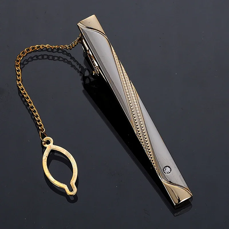 Men Metal Simple Necktie Buckl - مراجعة Tie Clip Silver وسعره