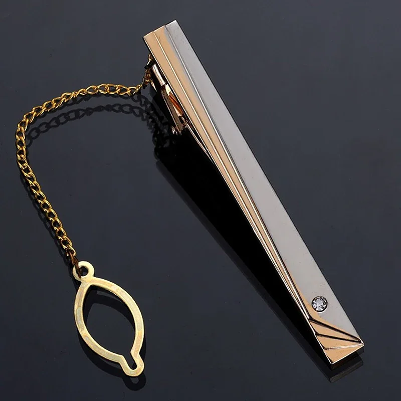 Men Metal Simple Necktie Buckl - مراجعة Tie Clip Silver وسعره