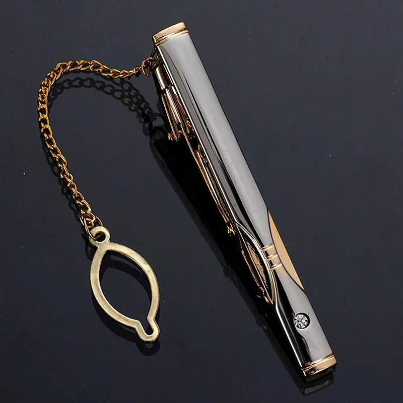 Men Metal Simple Necktie Buckl - مراجعة Tie Clip Silver وسعره