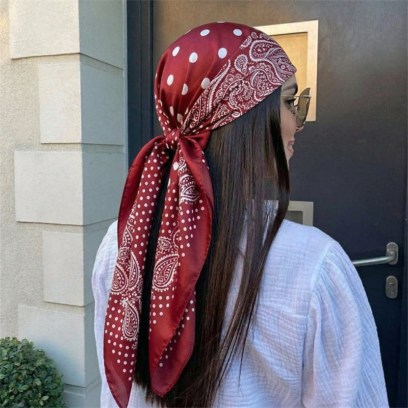 90cm Luxury Brand 2026 Dot Pri - مراجعة Face Scarf Mask وسعره